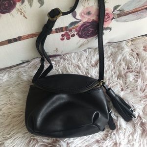 Lucky Brand black crossbody leather